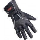 Γάντια μοτοσυκλέτας καλοκαιρινά δερμάτινα μαύρα Motor X 