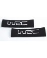 2 προστατευτικά ζώνης ασφαλείας μαύρα με κέντημα WRC (007331)