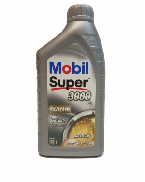 MOBIL ΛΑΔΙ Super 3000 5W-40 1L για βενζινοκινητήρες & πετρελαιοκινητήρες (26749)