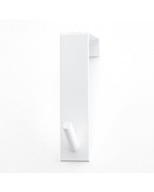 Rayen Κρεμάστρα Πόρτας Μεταλλική Μονής Θέσης Λευκή 3x15x4cm (6082.01)