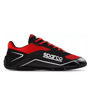 SPARCO SNEAKERS S-POLE ΜΑΥΡΟ/KOKKINO (001288NRRS)