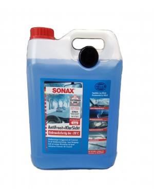 SONAX Καθαριστικό αντιψυκτικό υγρό παρμπρίζ -20°C έτοιμο για χρήση 5L (15472)