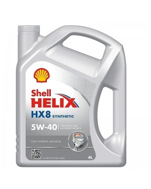 SHELL Helix HX8 5W40 Diesel & Gasoline Full Synthetic Motor Oil 4Lt (8379)