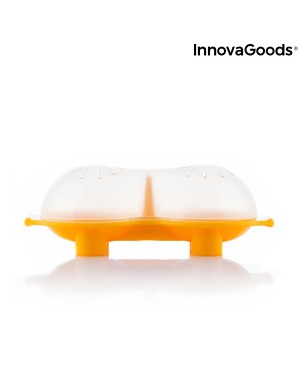Διπλή συσκευή σιλικόνης για βραστά αυγά Oovi InnovaGoods (V0103050)
