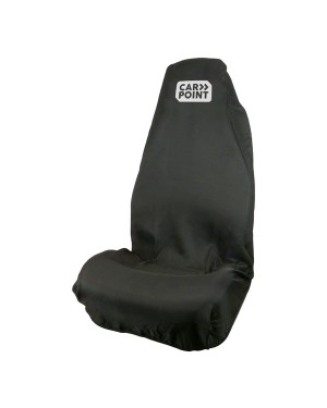 Κάλυμμα καθίσματος βαμβακερό μαύρο με λογότυπο CARPOINT(0620705)