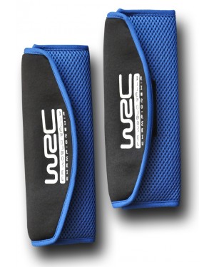 WRC Blue seat belt pads (007347)