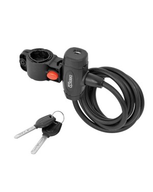 BICYCLE CABLE LOCK 150cm Ø10mm WITH 2 KEYS DRESCO (5250205)